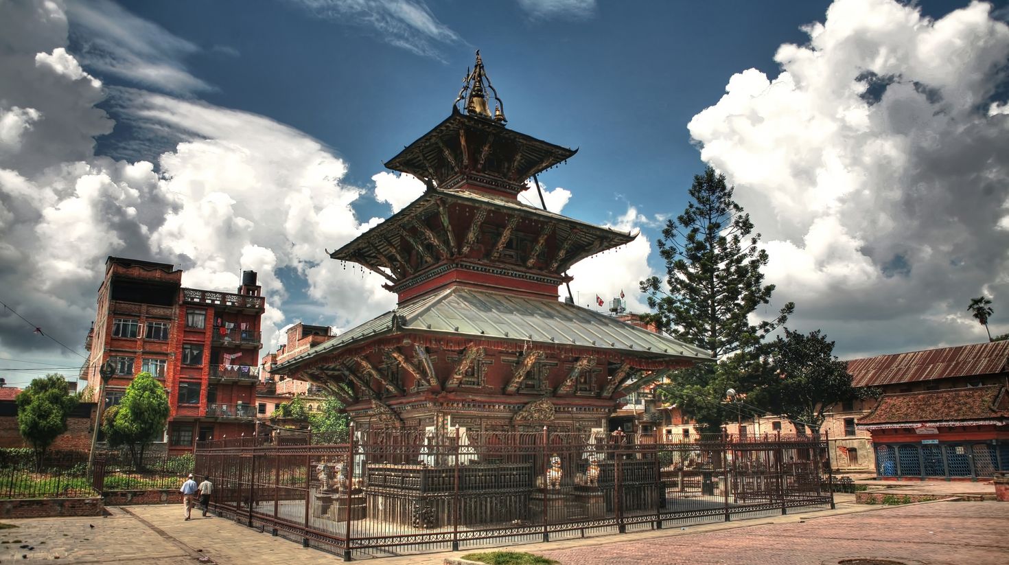 Weather in Nepal in March can include some overcast days.