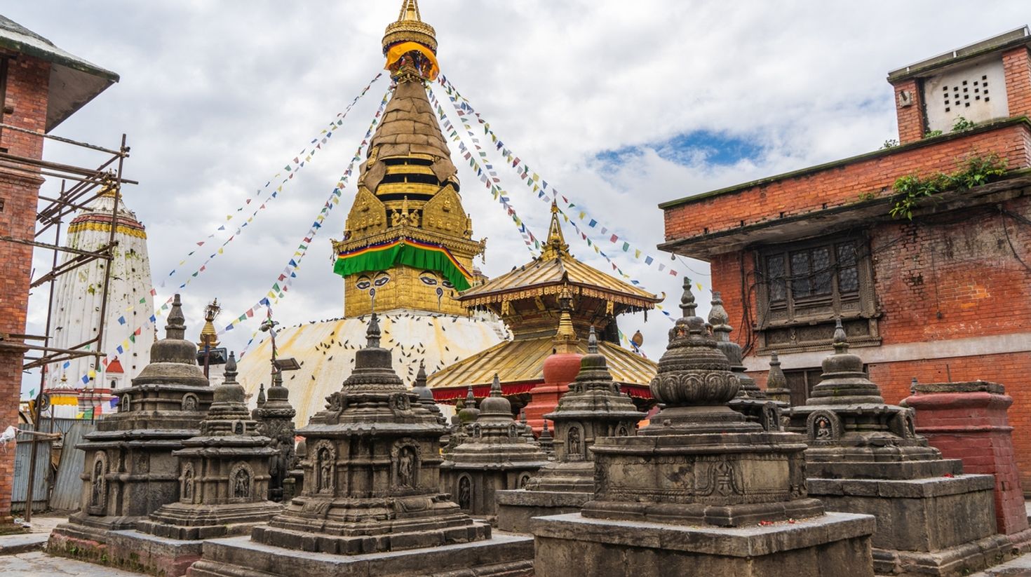 Visit Swayambhunath to celebrate Buddha Jayanti.