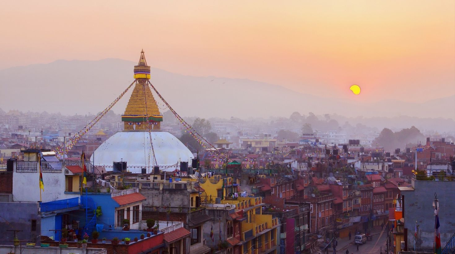Go sightseeing in Nepal in May.