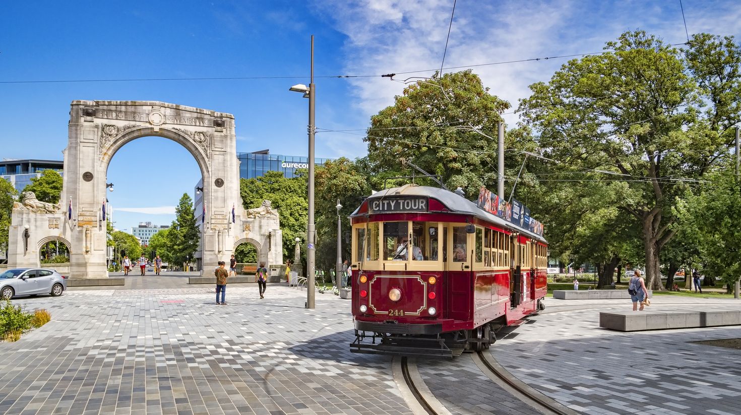 Spend 3 weeks in New Zealand and ride a tram in Christchurch.