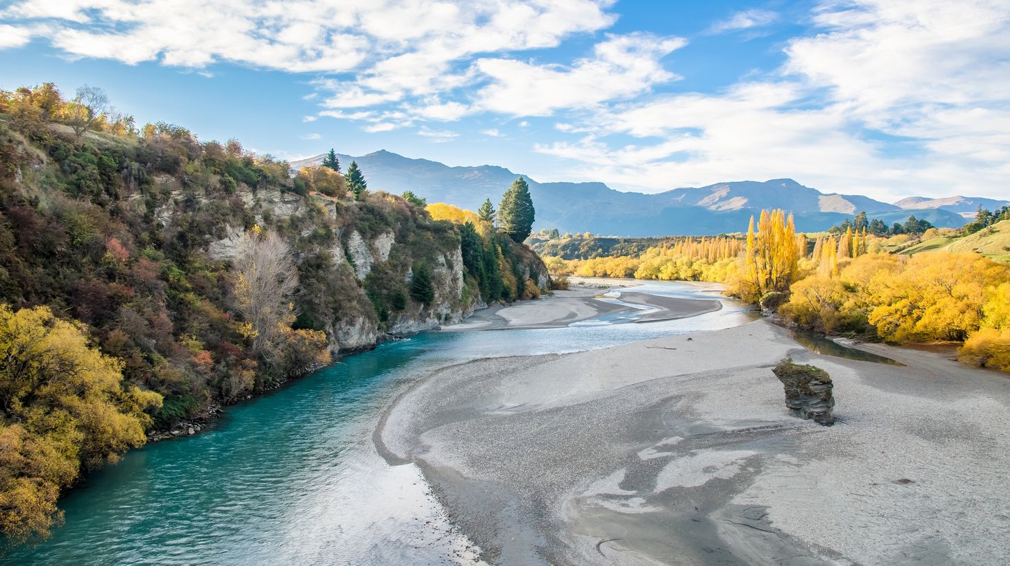 Visit Arrowtown in New Zealand in April.