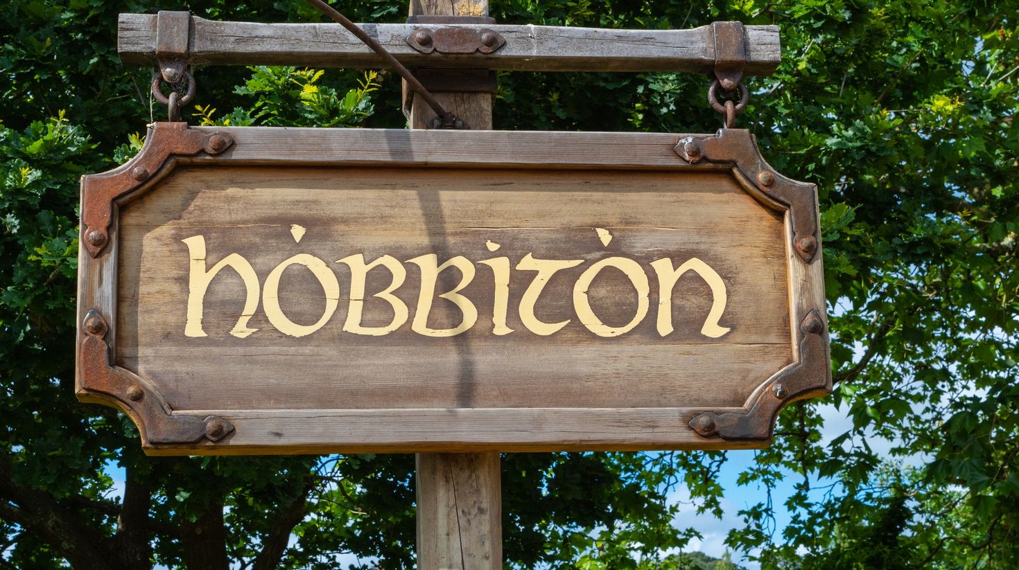 Check out this Hobbiton sign in New Zealand.