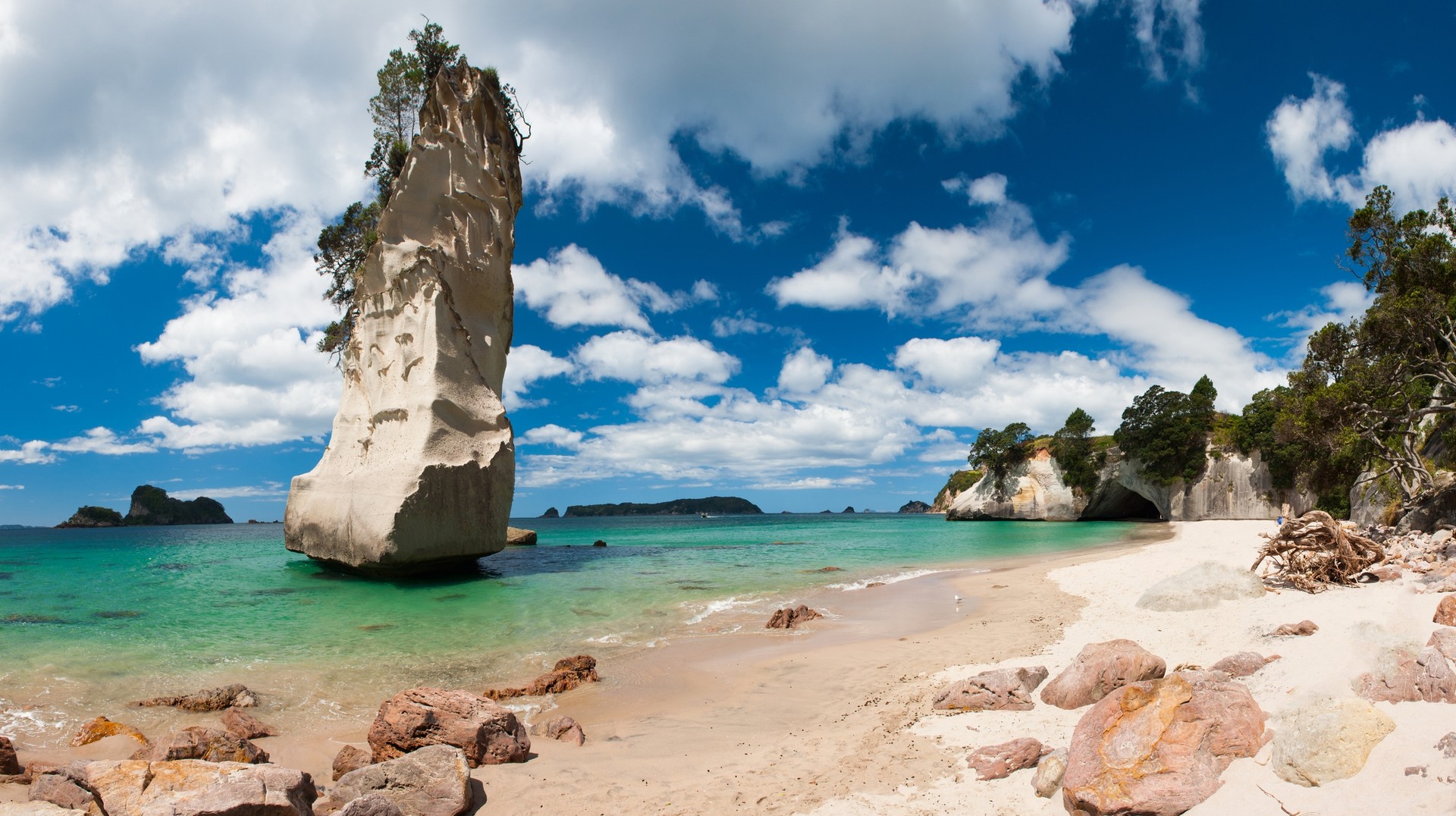 Mark the start of summer in New Zealand by heading to the sandy beaches in the Coromandel Peninsula. Visit the Coromandel Peninsula in New Zealand in December.