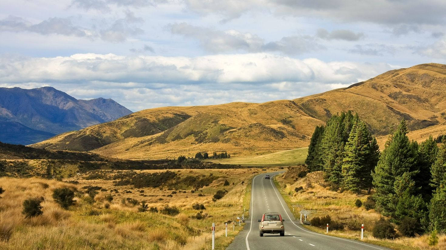 Hire a car and go on a road trip in New Zealand in January.