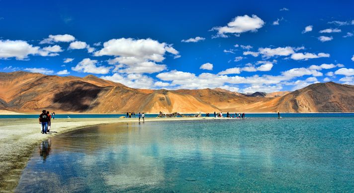 The famous lake in Ladakh