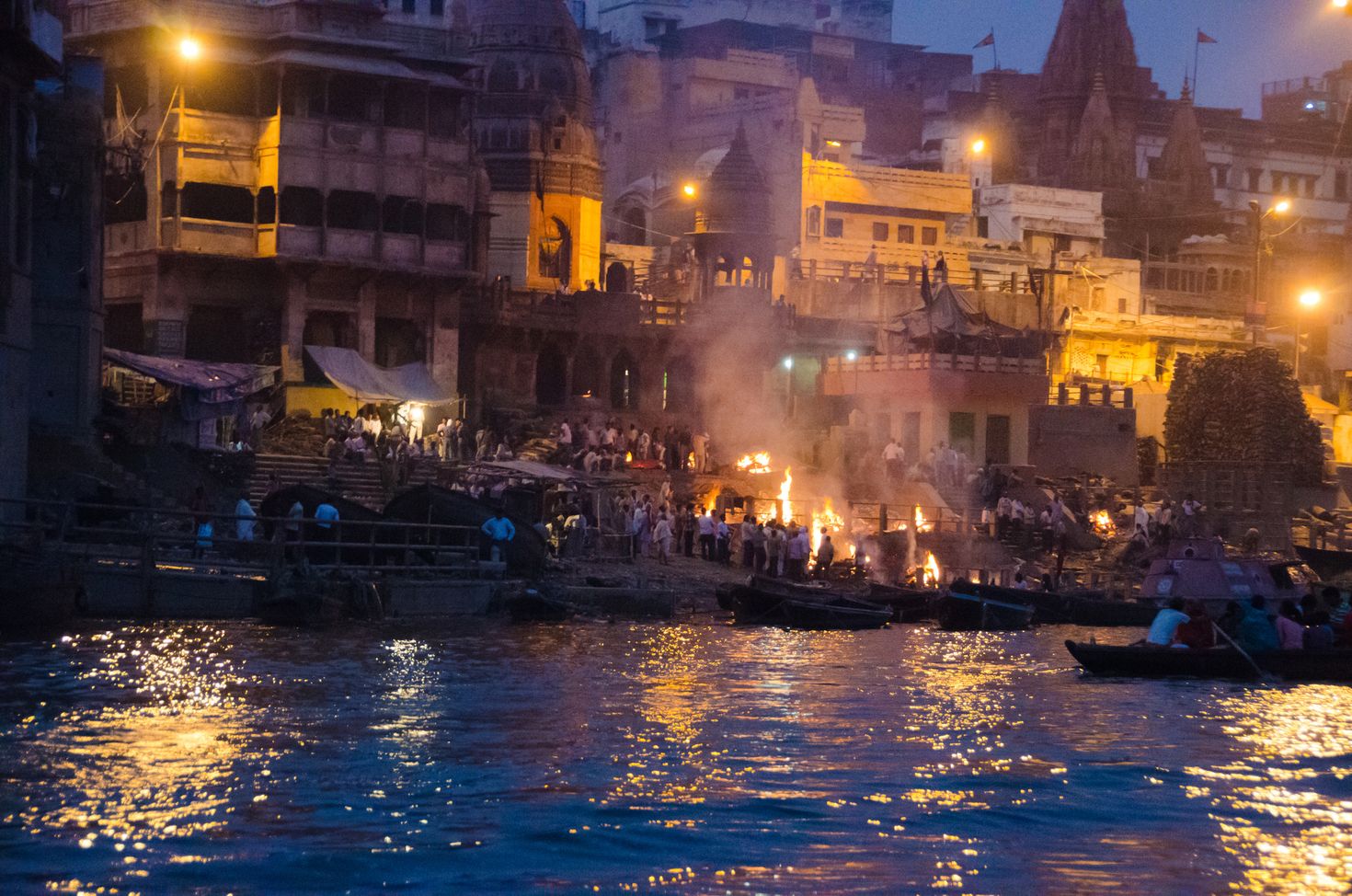Cremation ghat in Varanasi