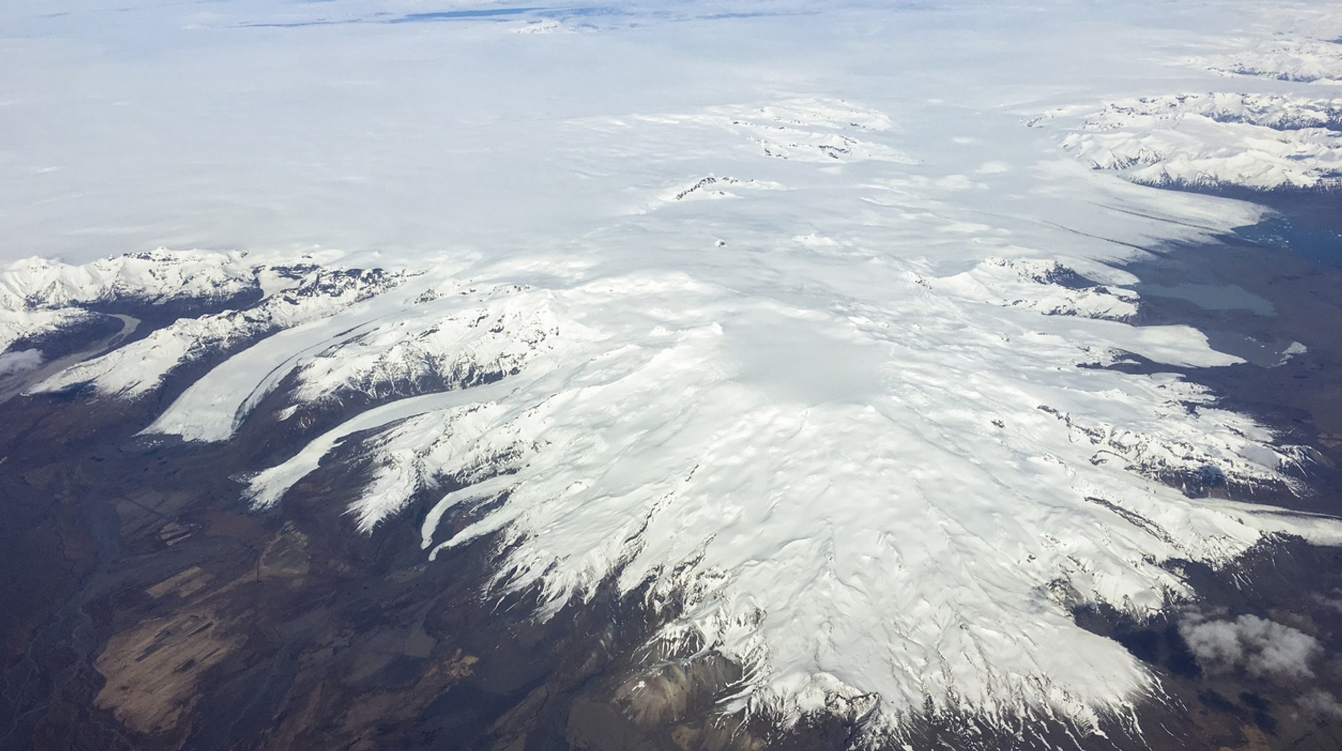 Oraefajokull volcano in Iceland is an active volcano
