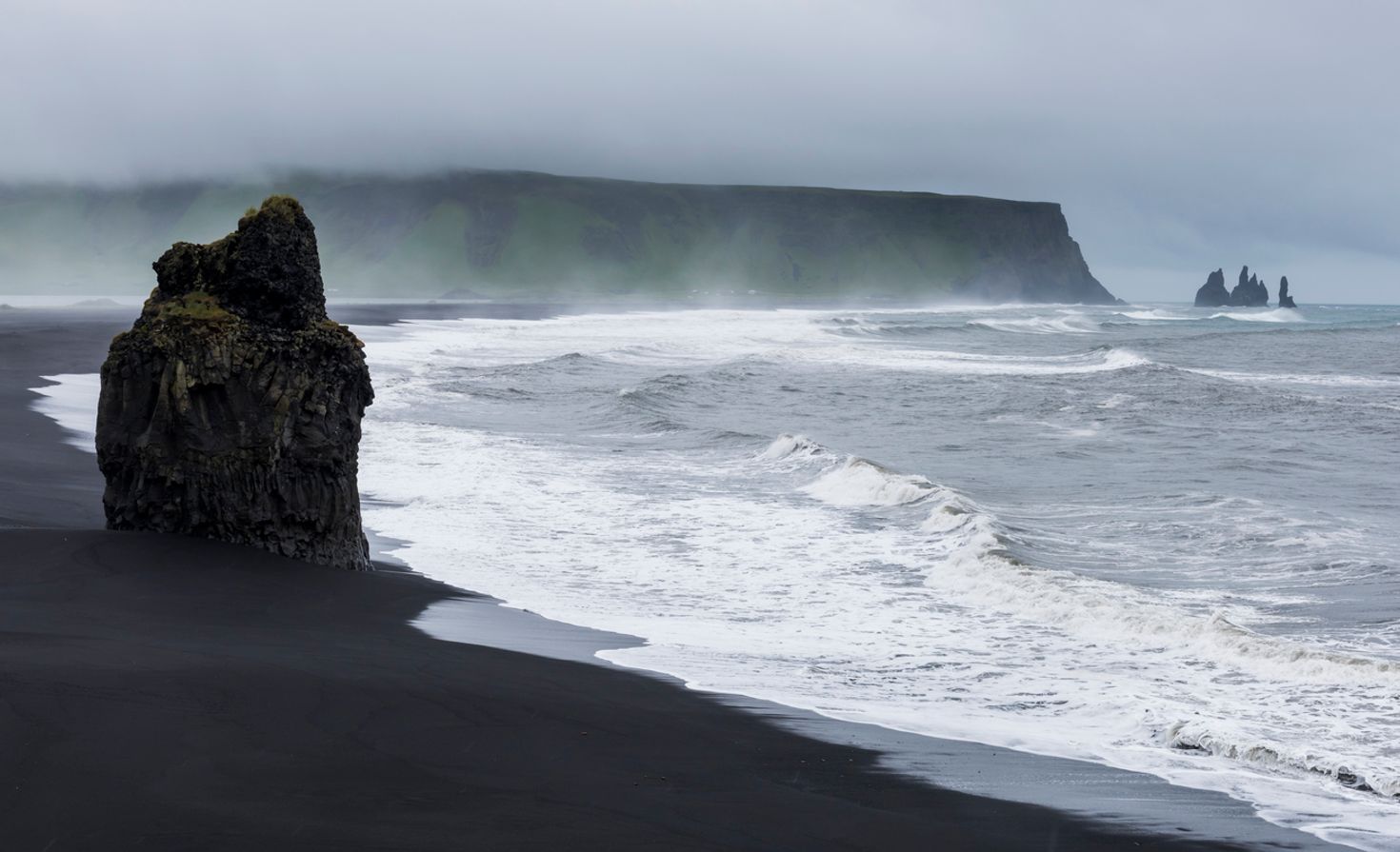 From Oraefajokull, you can see stunning views of the Vik beach