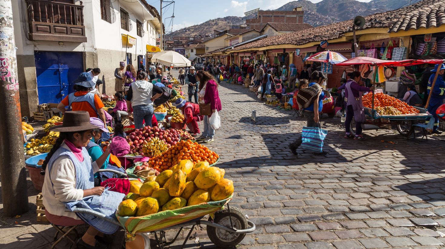 Moray, the Incan agricultural laboratory at Sacred Valley of the Incas in P