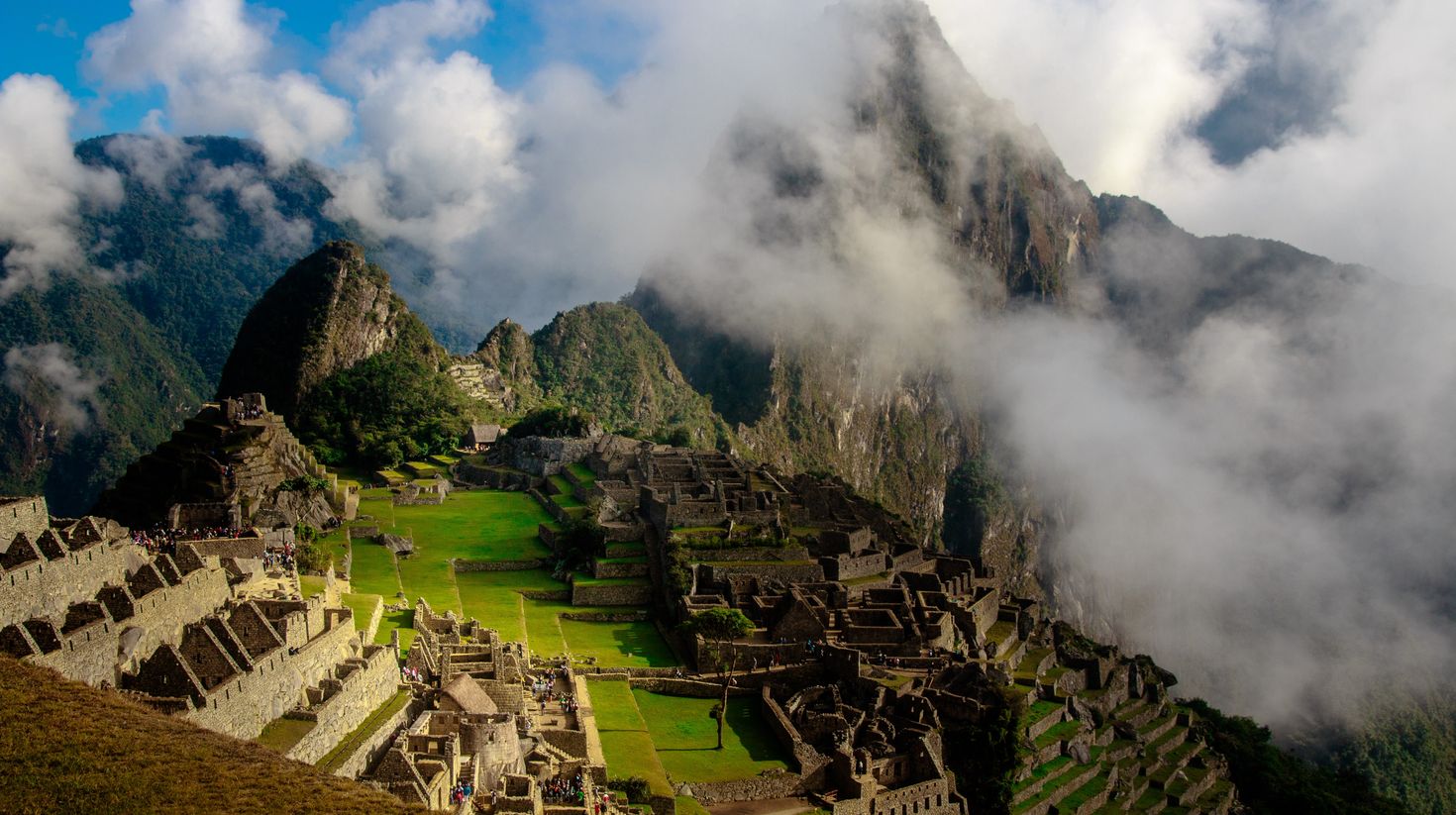 Machu Picchu in the Andes Mountains is one of the most visited destination