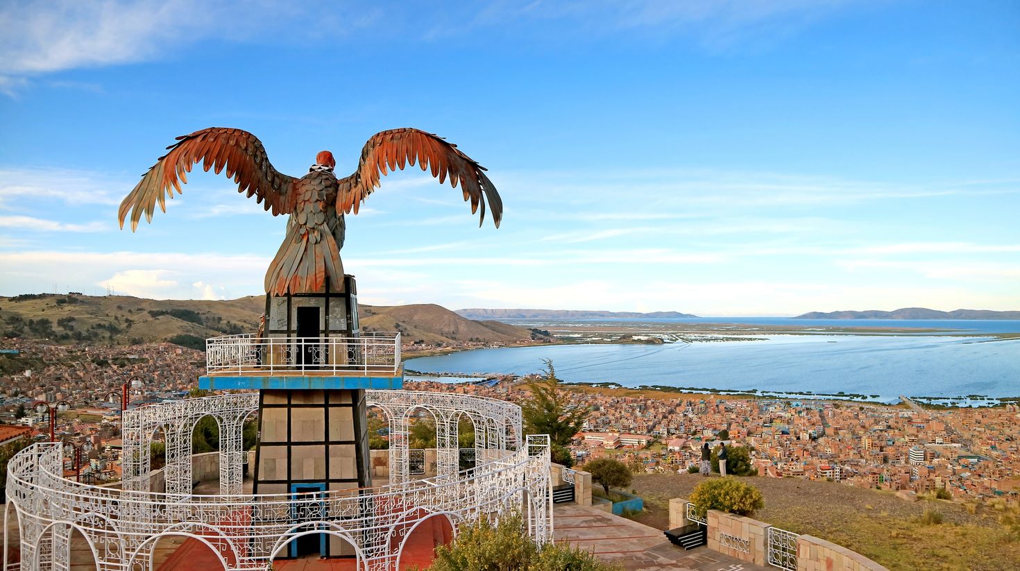 Aerial View of Lake Titicaca