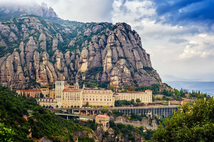 Montserrat mountain in Barcelona