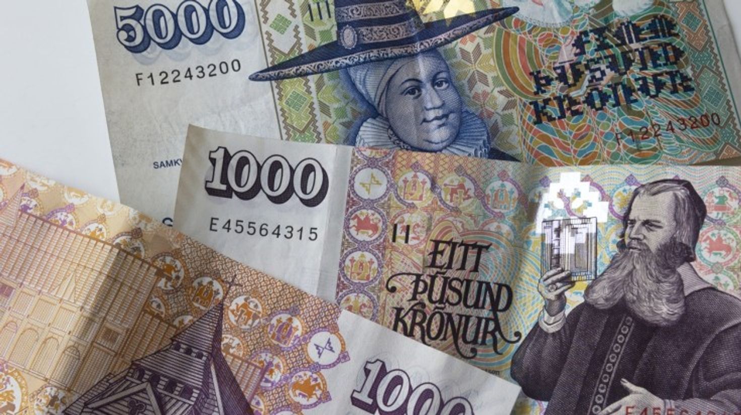 Some Krona banknotes.