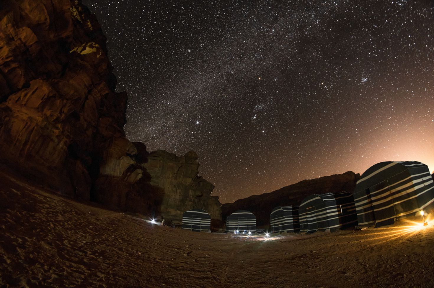 Star gazing in Wadi Rum, Jordan