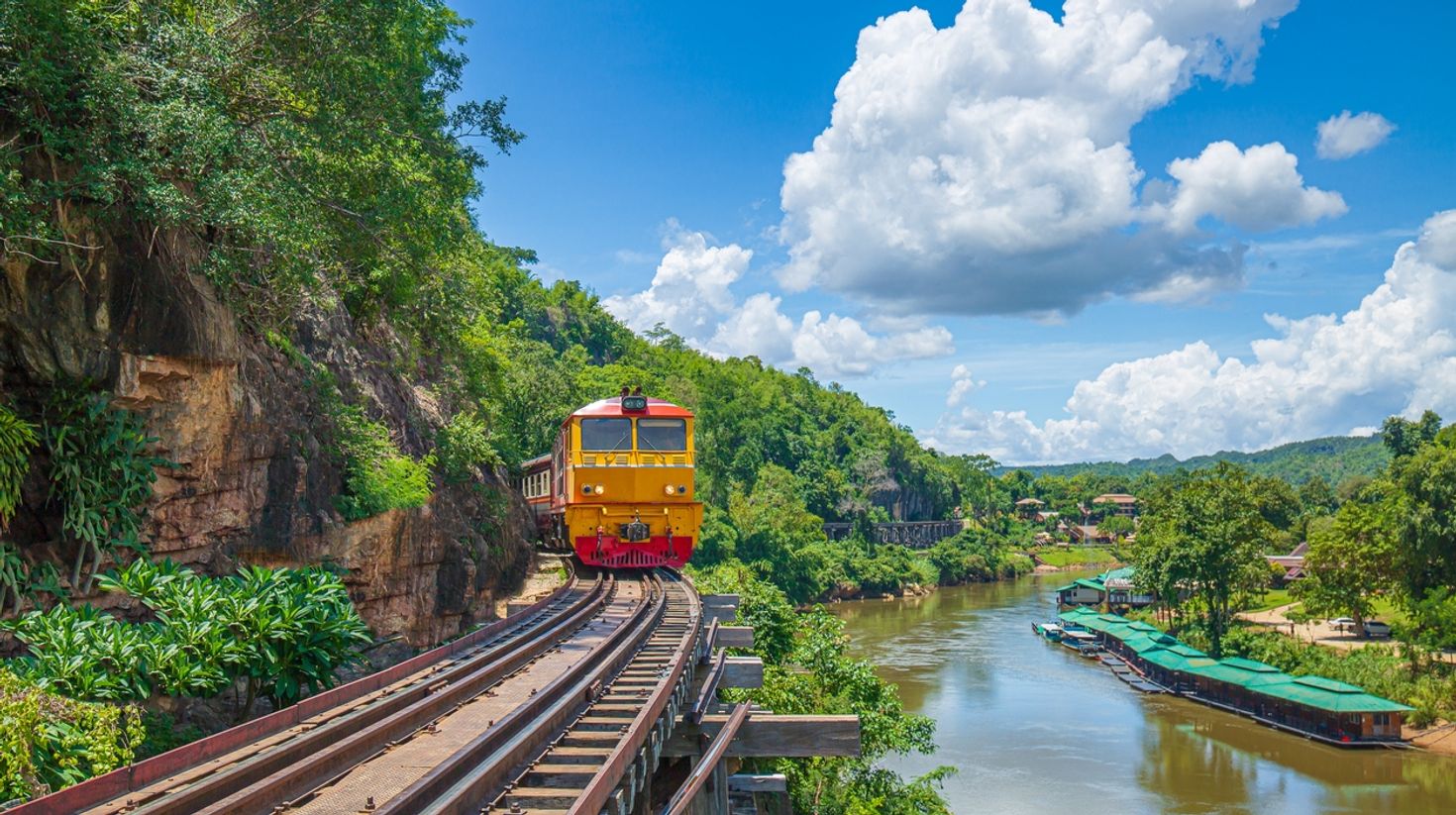 Trains are a good option of getting around Thailand.