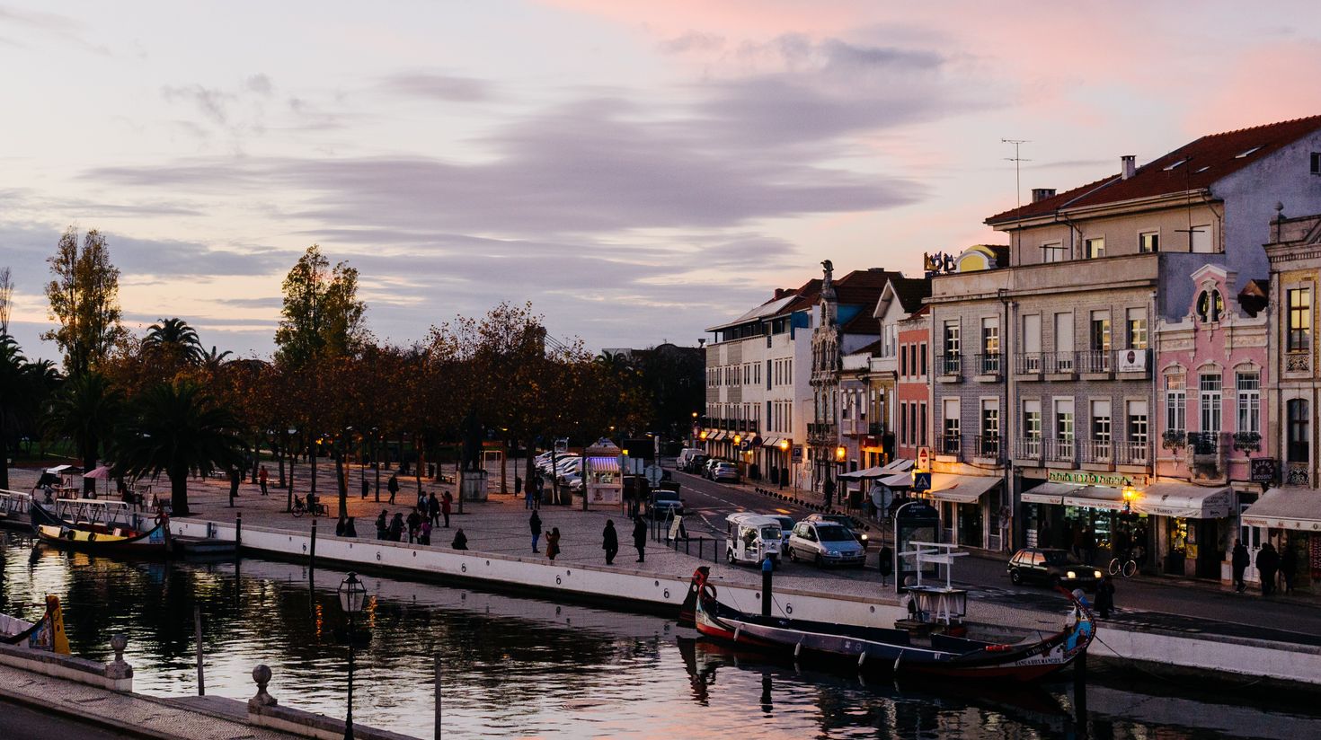 Aveiro is a town on the west coast of Portugal.
