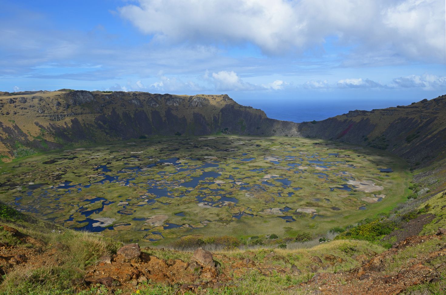Rano Raraku Volcano in Easter Island