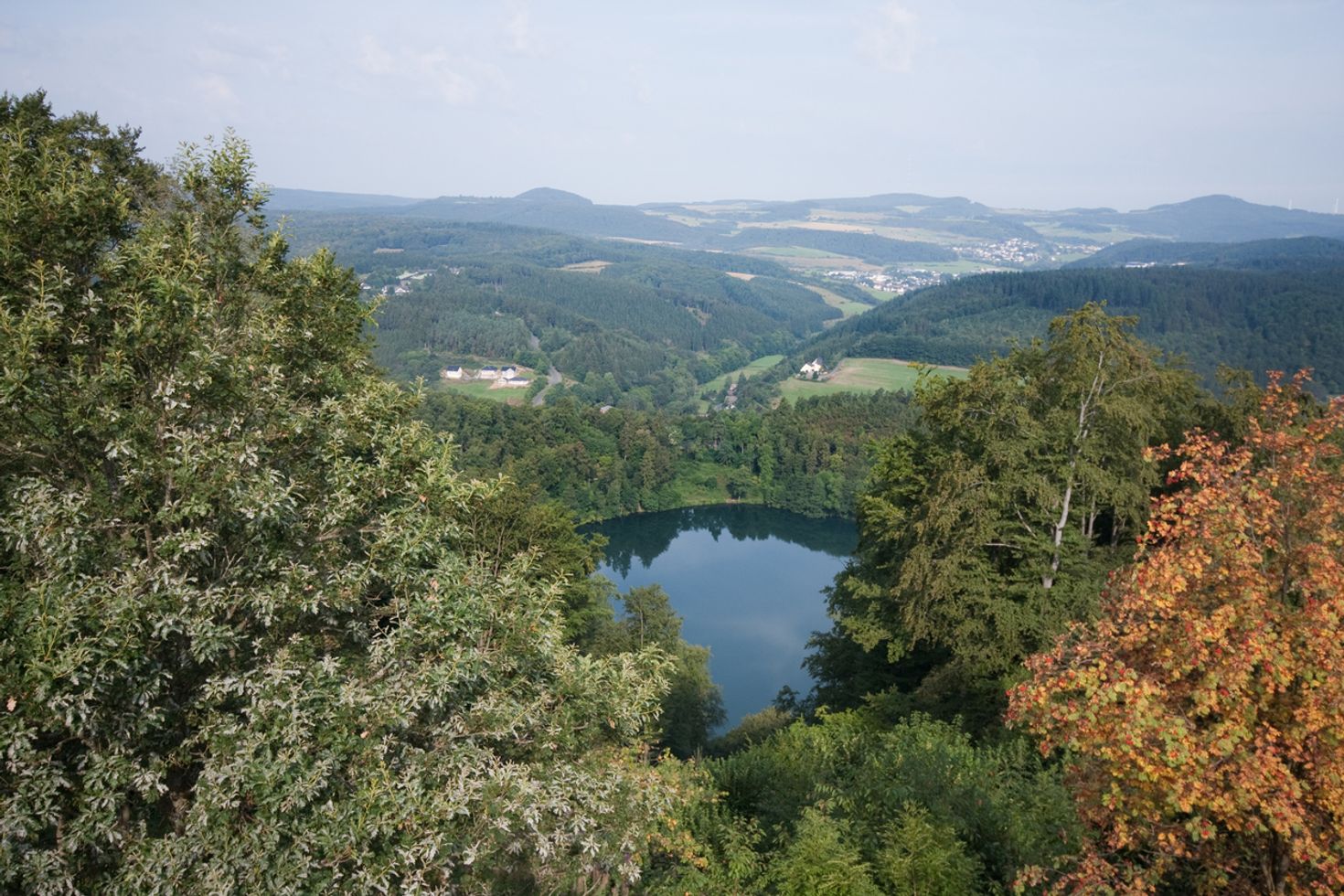 The three volcanic lakes in Daun are the crown jewels of Eifelsteig