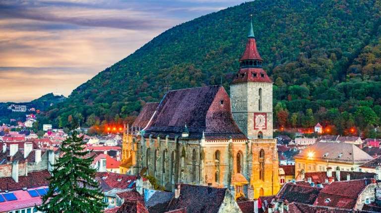 Take an excursion to the Black Church in Romania while spending one week in Romania