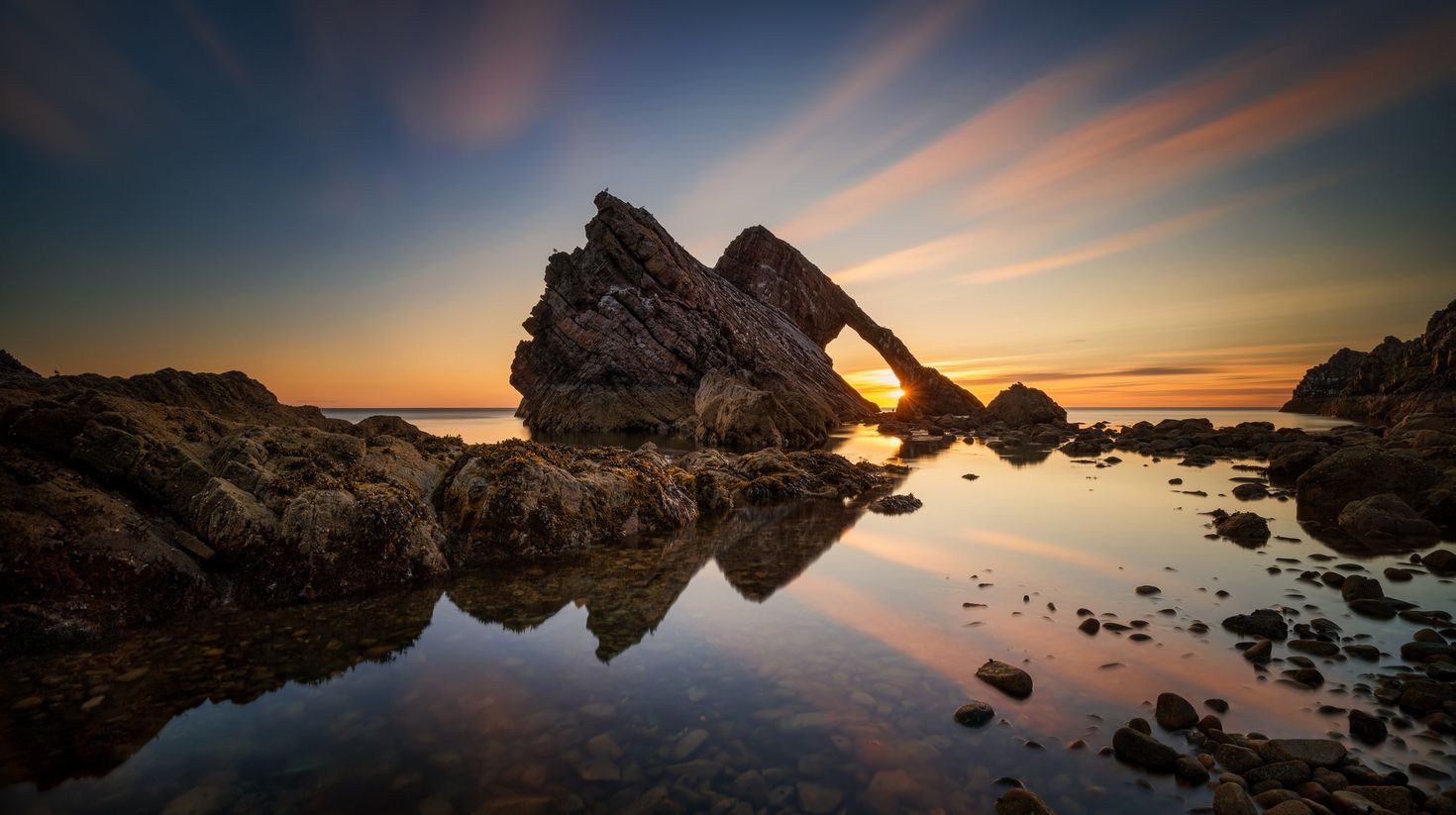 Fillde rock, Scotland in August