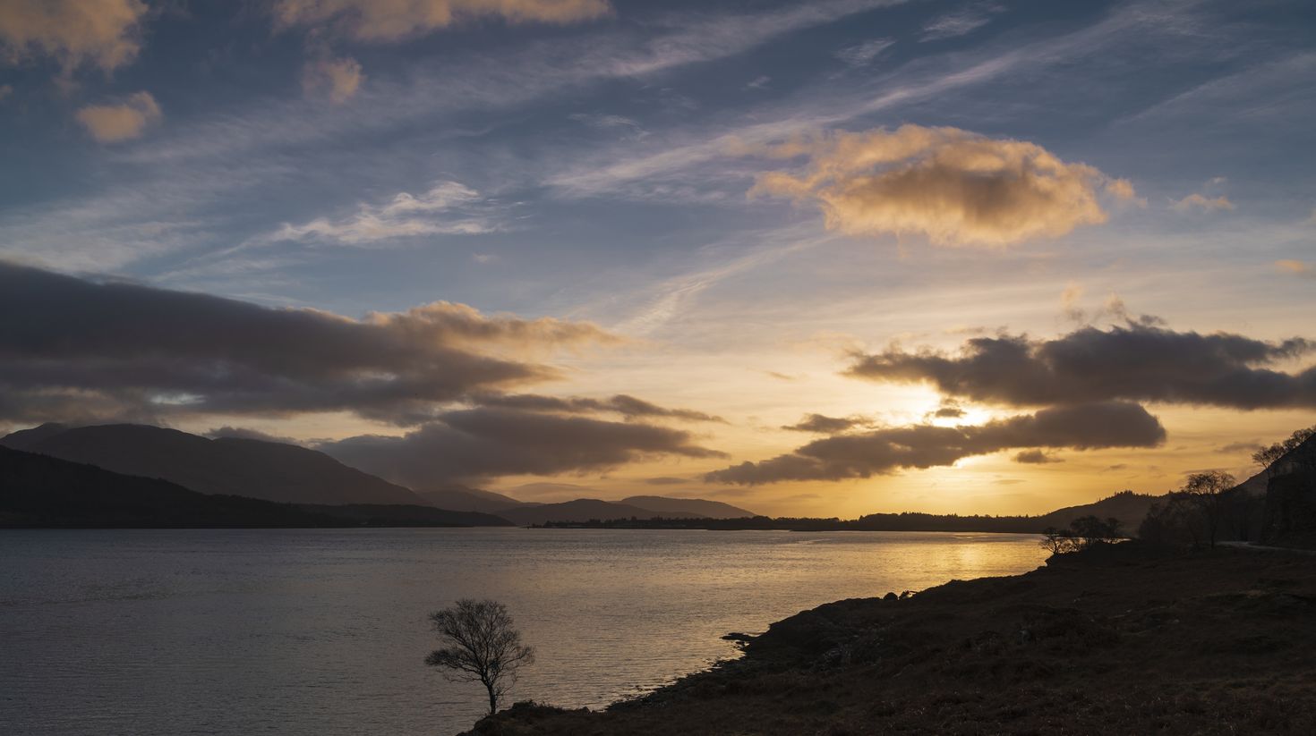 Enjoy the beauty of winter sun  in Scotland in January