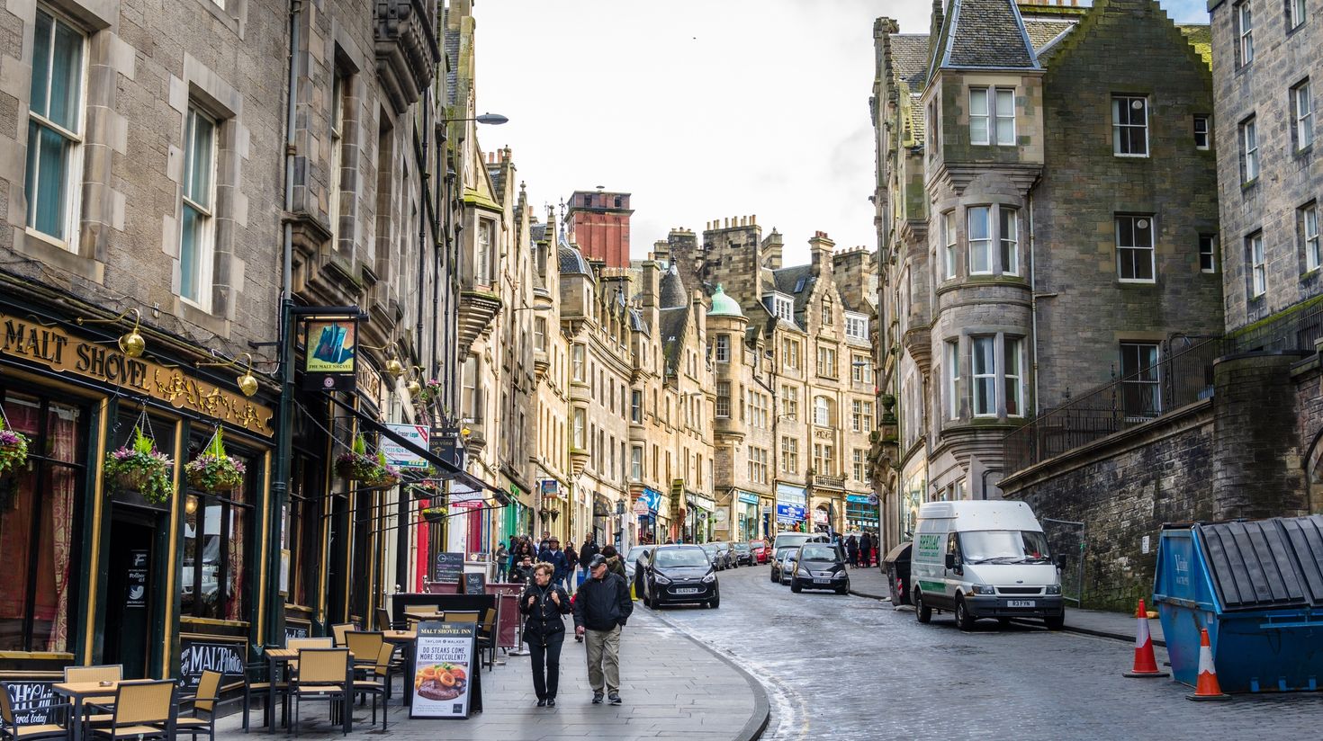 People Strolling around Edinburgh's City Centre