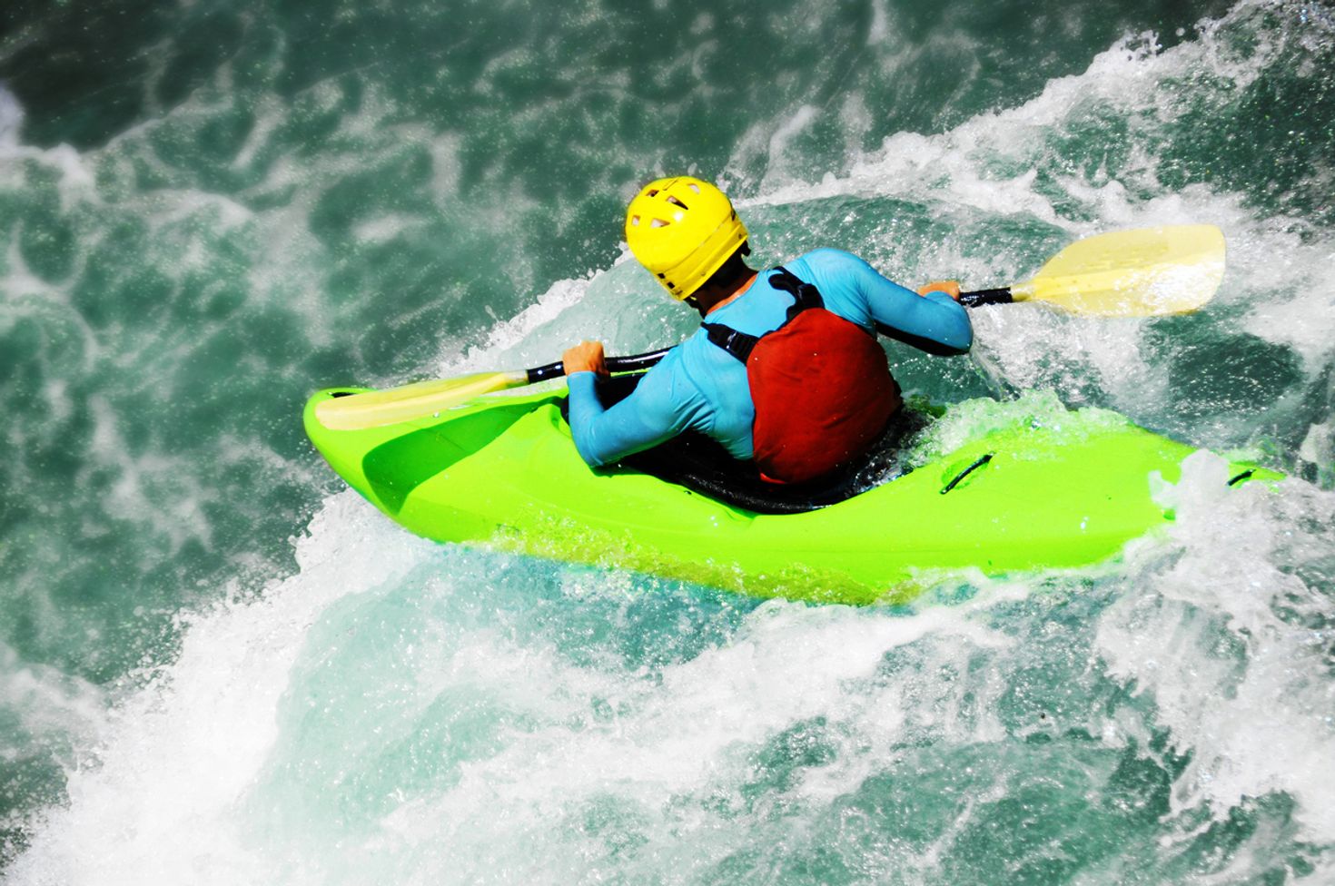 Kayaking in Seven Teacups Chile