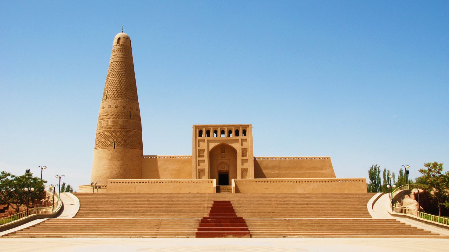 A view of a large tower