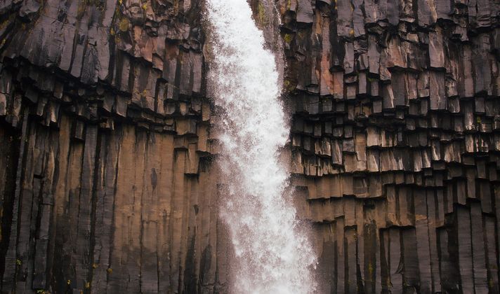 Skaftafell National Park is near to the photogenic Svartifoss waterfall