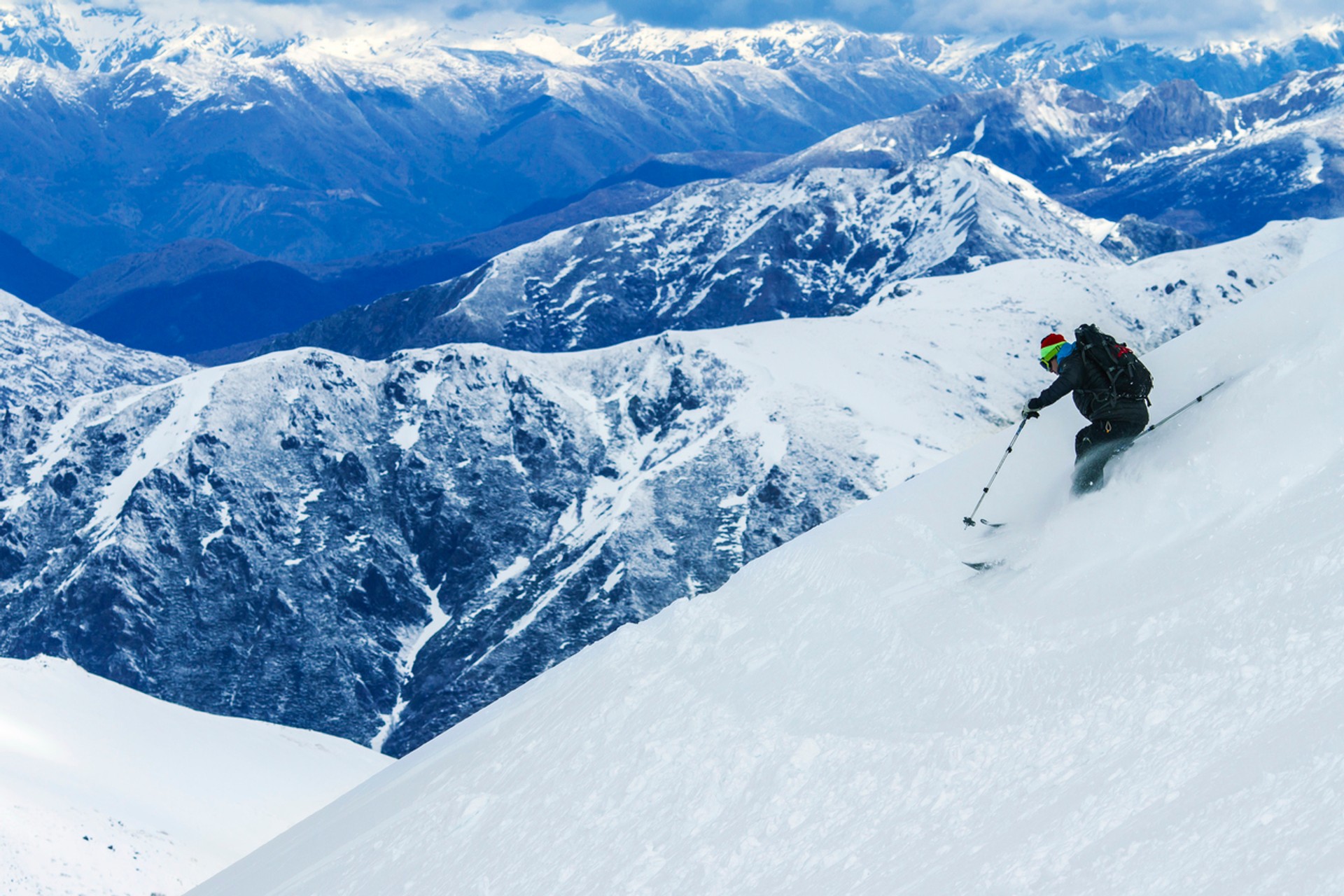 Skiing in Chile opens you to more than 10 world class ski resorts sprinkled north to south through the Andes Mountains and some volcanoes