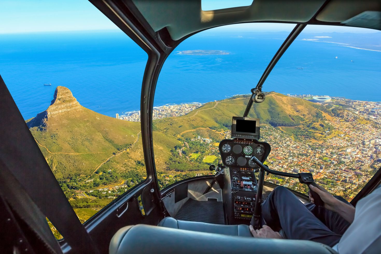 Take helicopter rides when spending 10 days in South Africa.