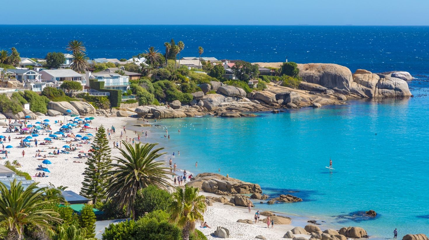 A beautiful day in Camps Bay in Cape town.