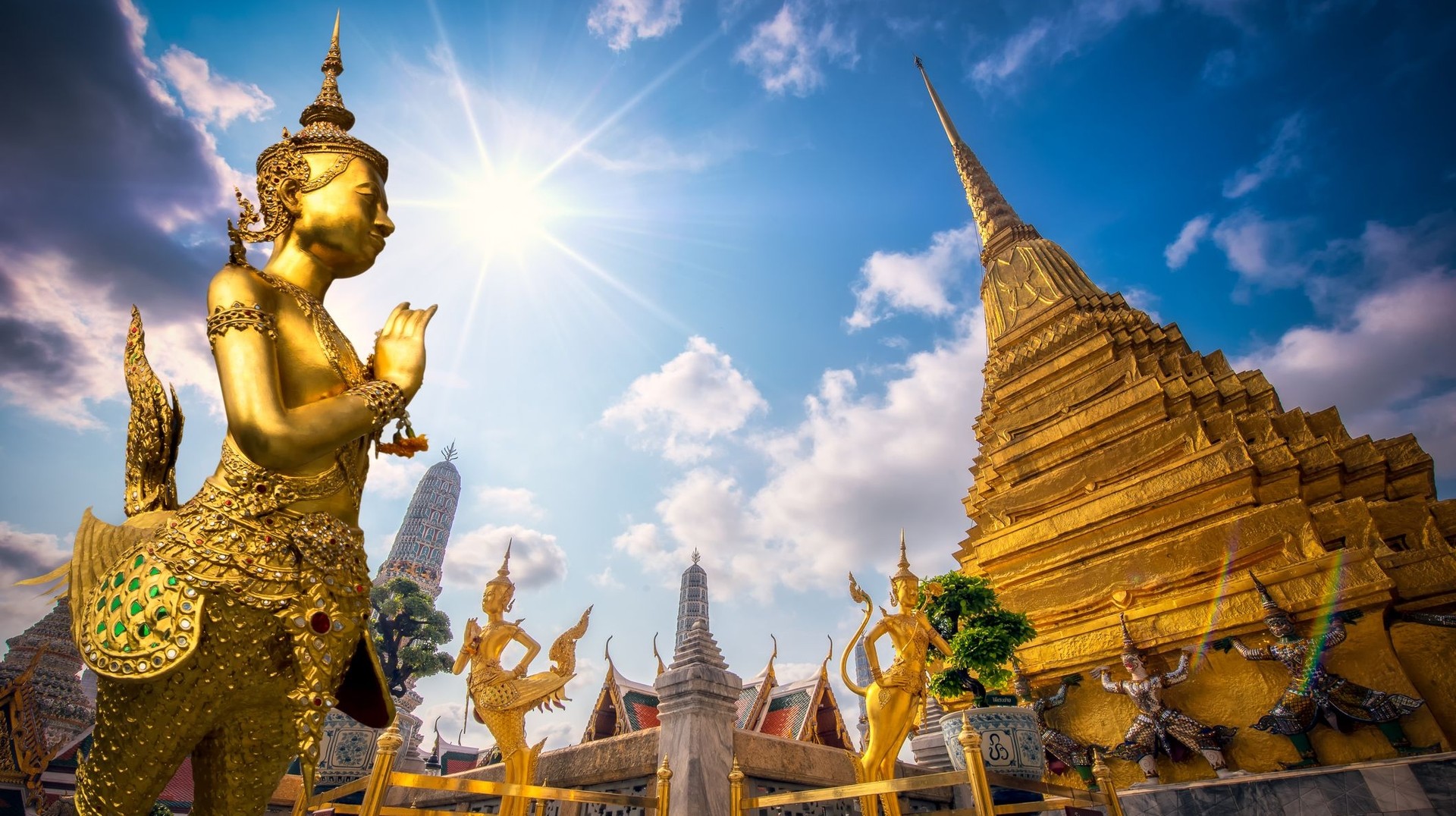 See the Wat Pra Kaew temple while spending 2 weeks in Southeast Asia.