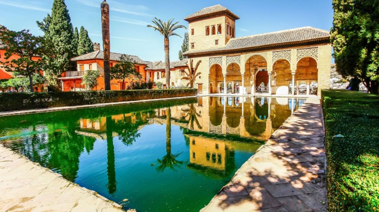 Partal Palace in La Alhambra,Granada visited during 10 days in Spain.