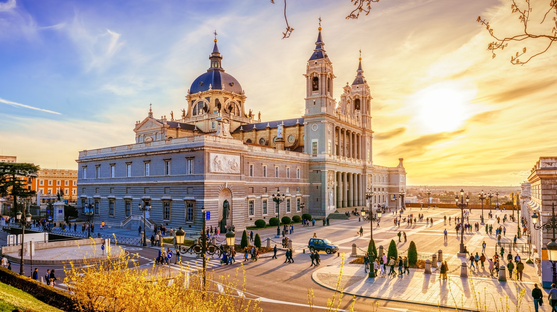 Visit the Almudena Cathedral in Madrid when spending 4 days in Spain.