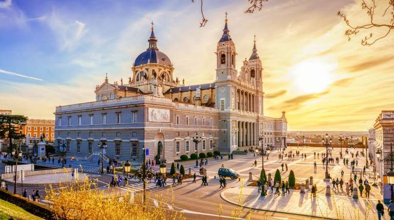 Visit the Almudena Cathedral in Madrid when spending 4 days in Spain.