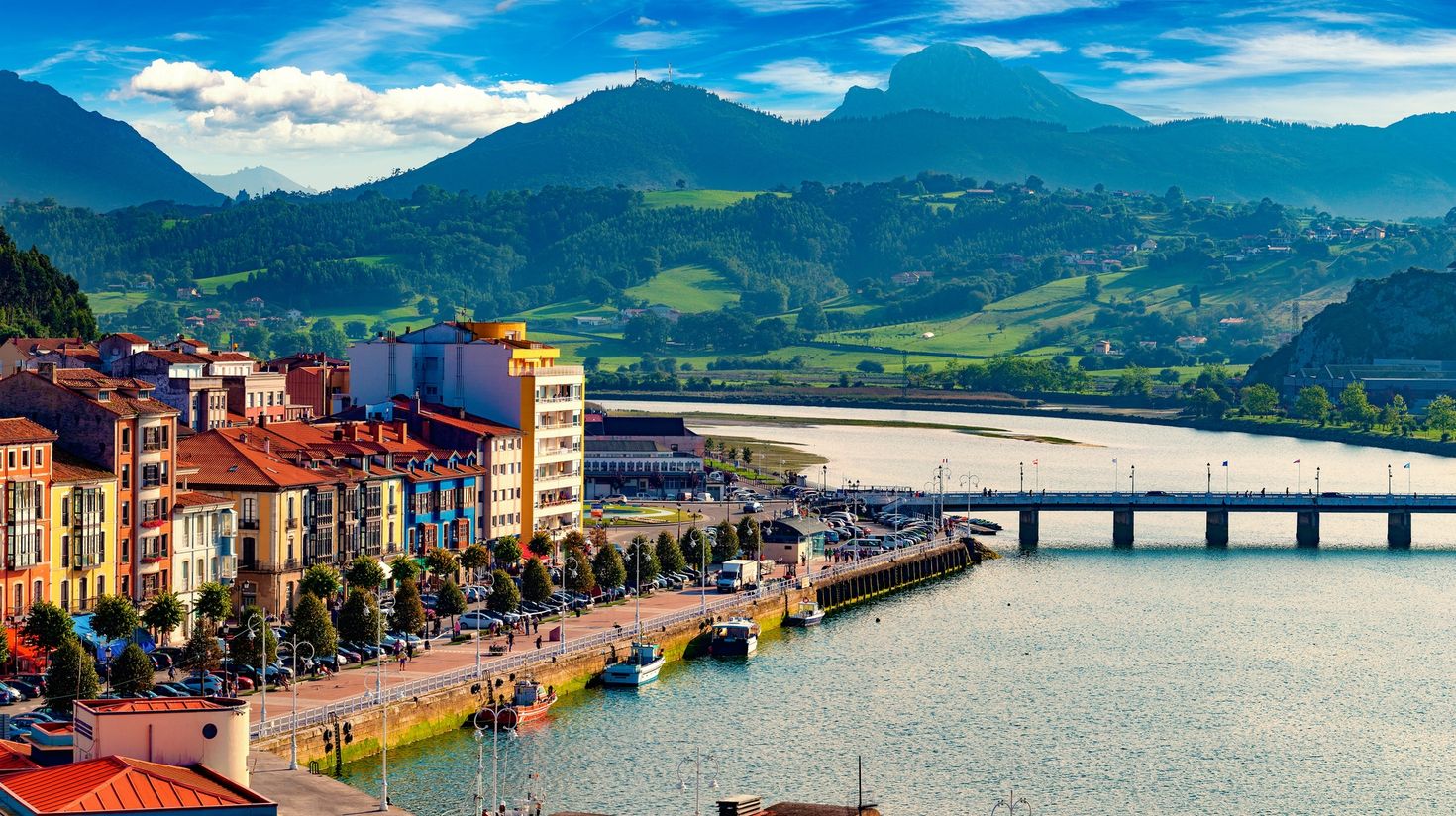Fishing village of Asturias,Spain