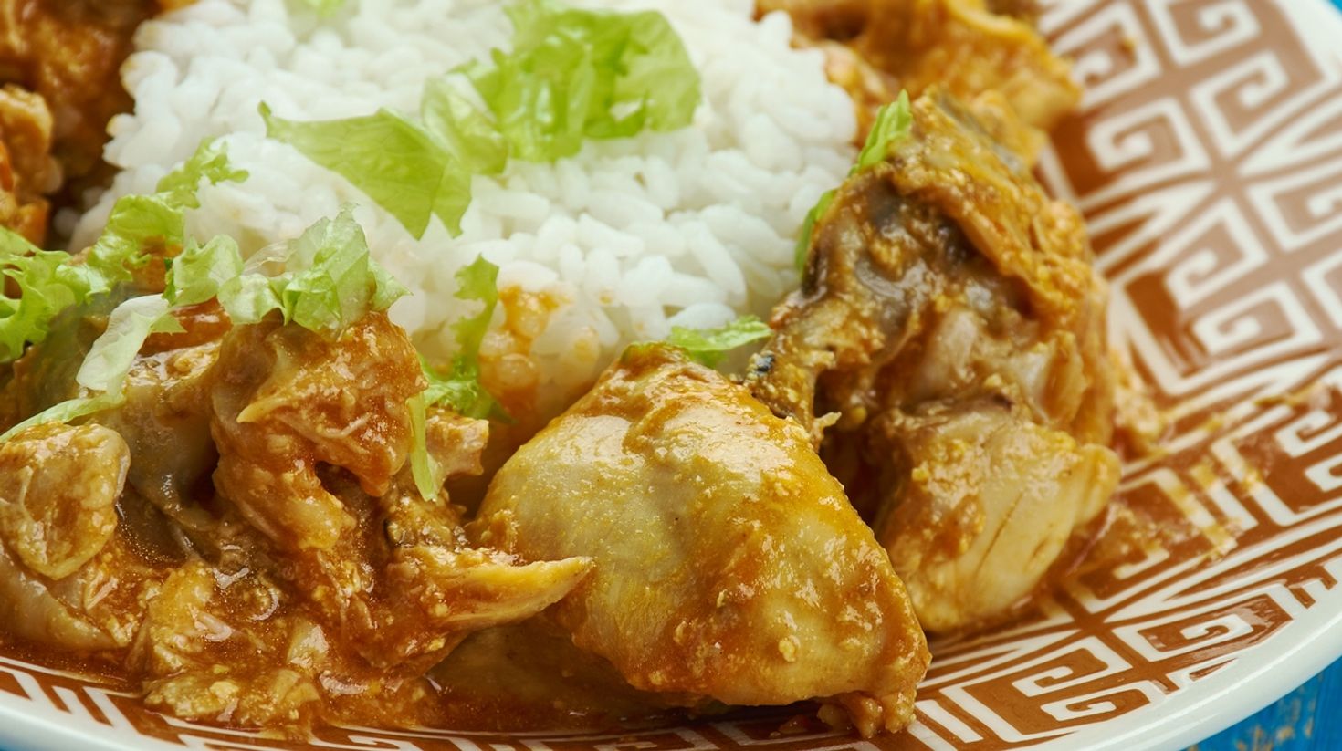 Chicken with Indian Sri Lankan flavors
