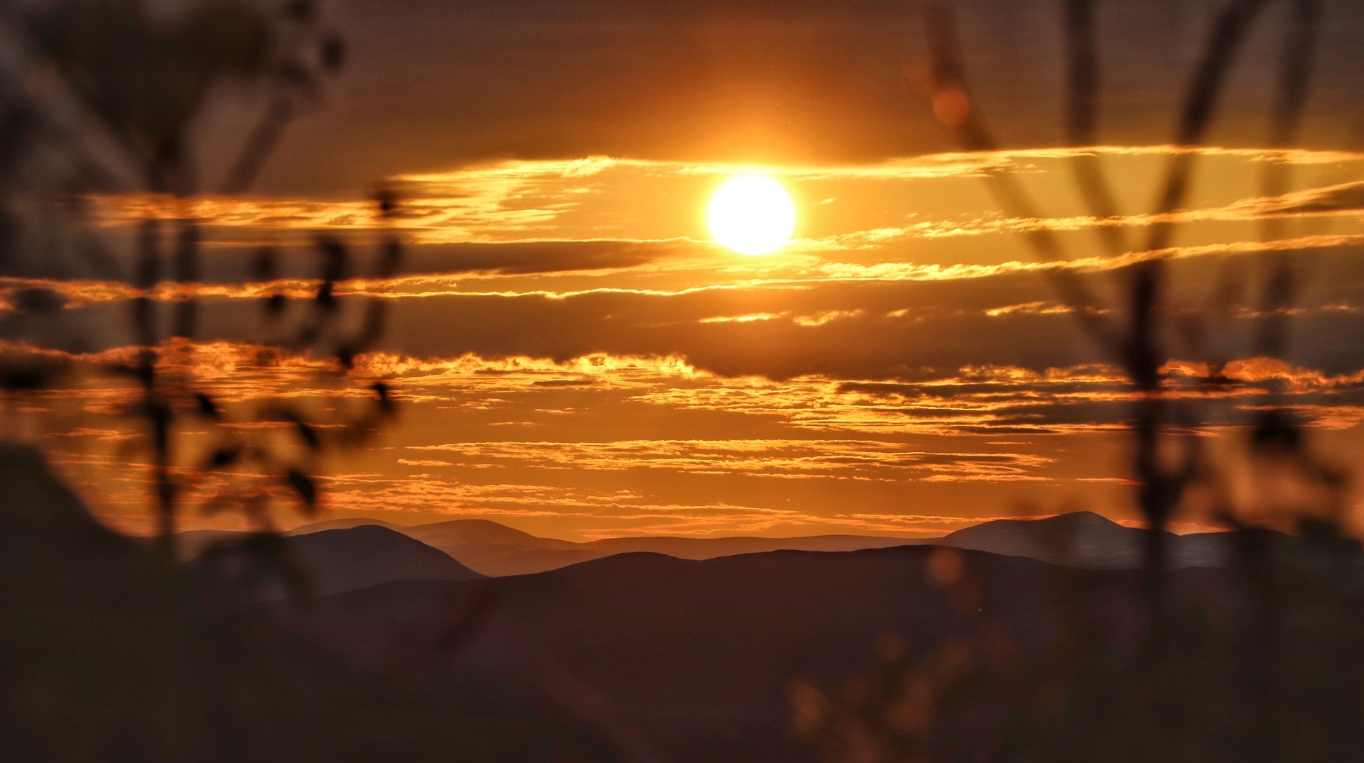 Midnight sun captured in Kiruna, Sweden, in May.