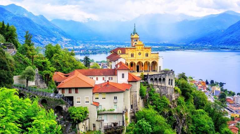 See the Madonna del Sasso Church while spending 6 days in Switzerland.