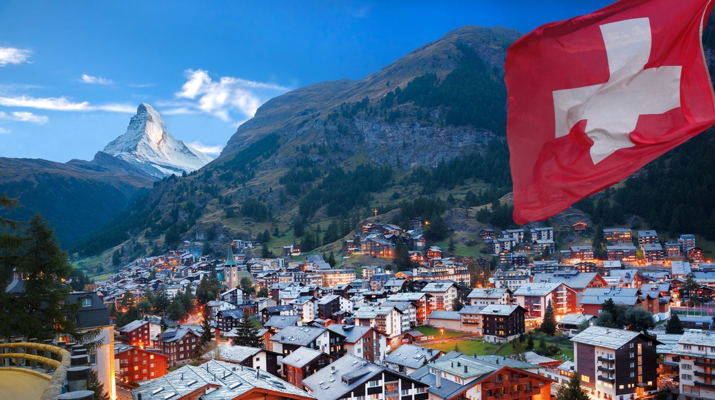 Visit this peaceful village in Zermatt in April.