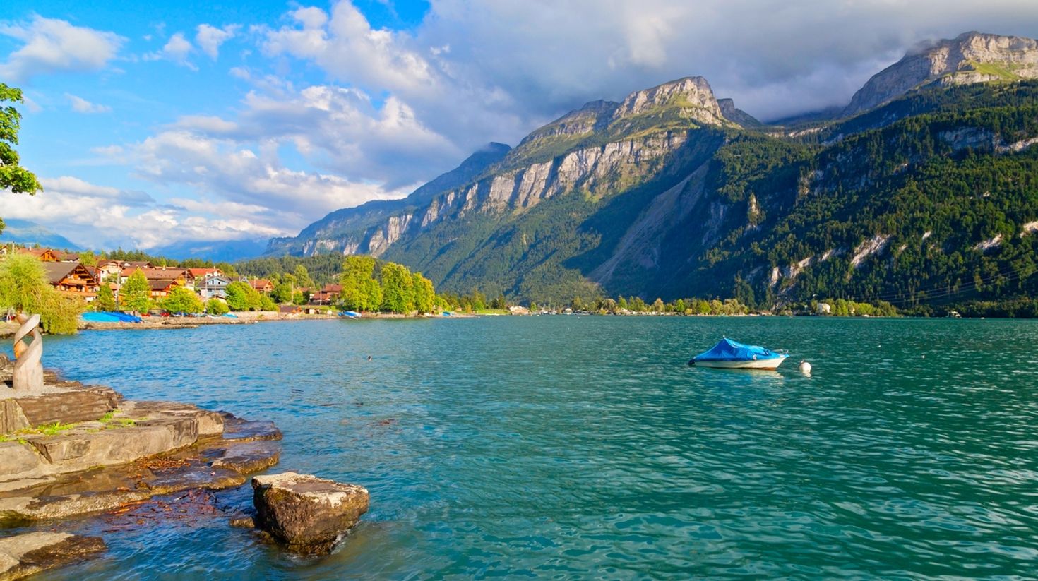 Watch the stunning landscape of Switzerland in July.