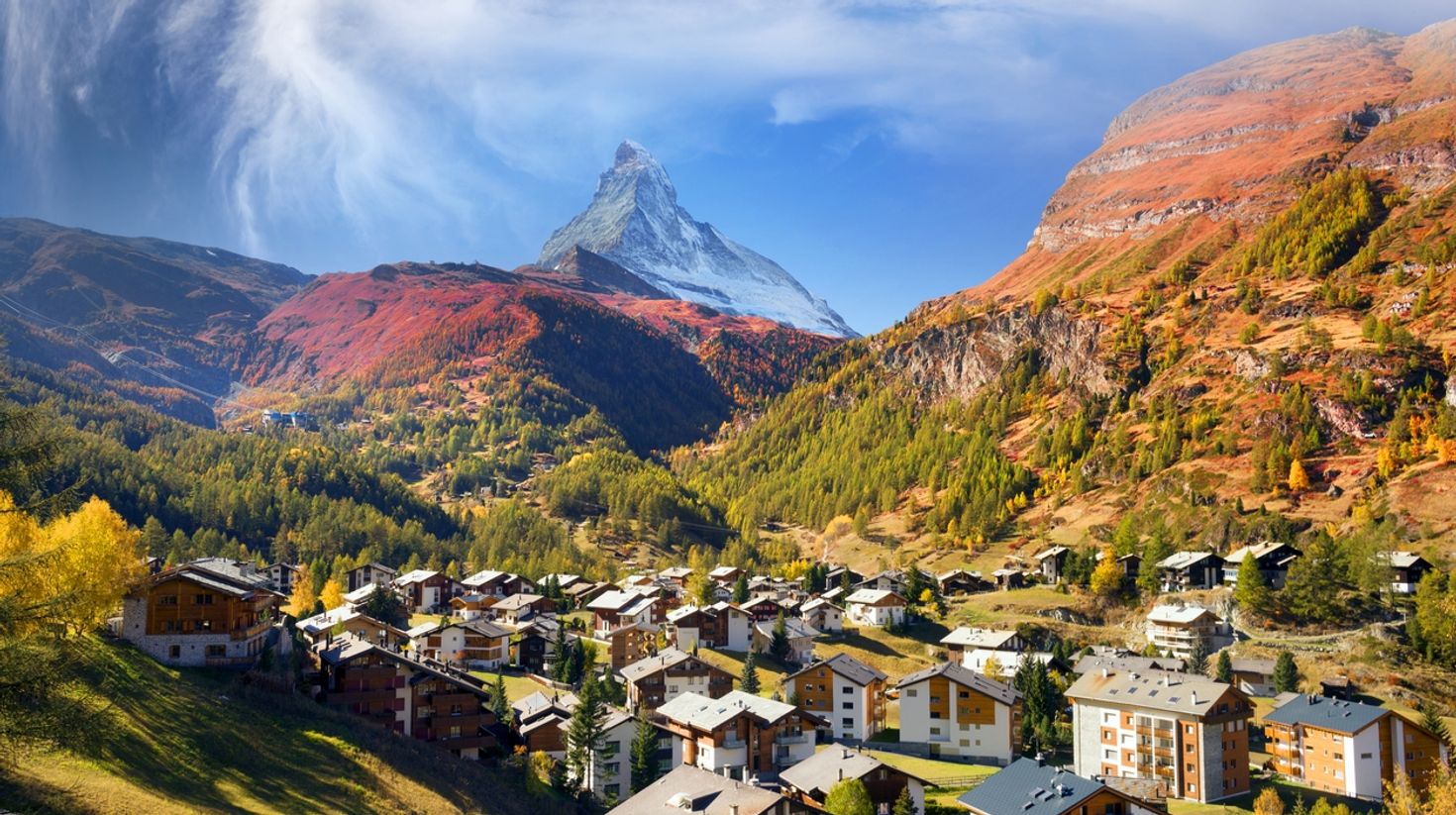 Check out the beautiful landscape of Zermatt in Switzerland in July.