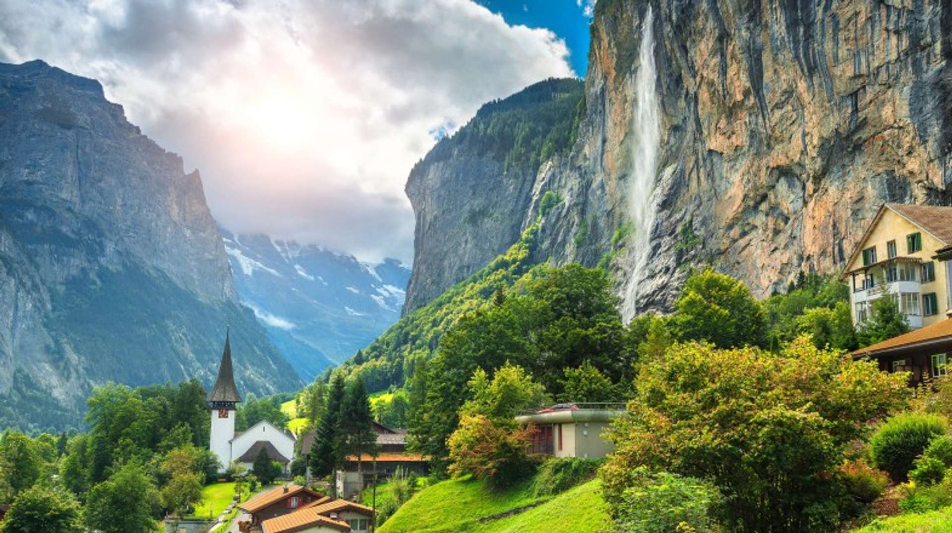 See the majestic mountains in Switzerland.