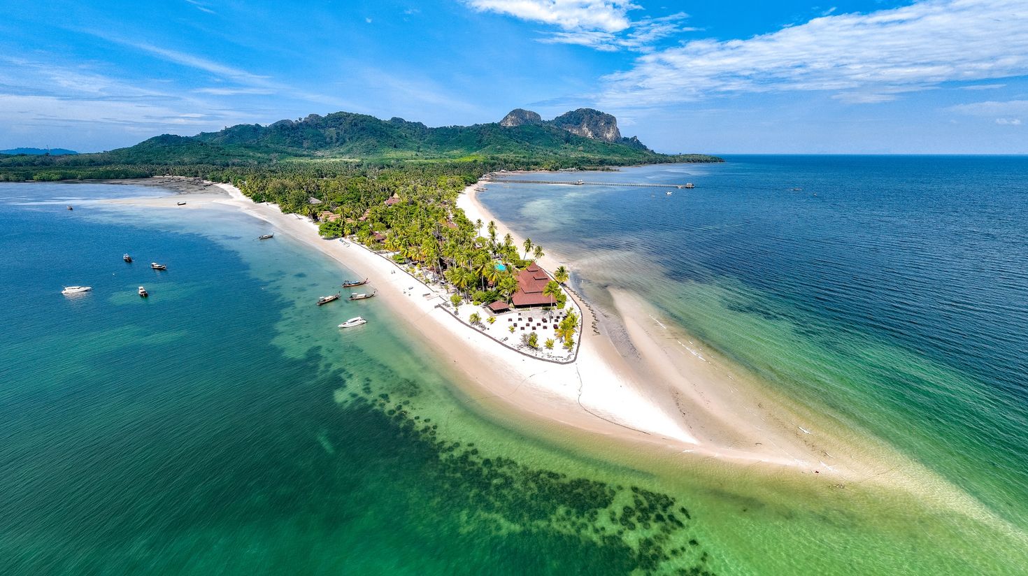 Aerial view of Koh Mook in Thailand in December.