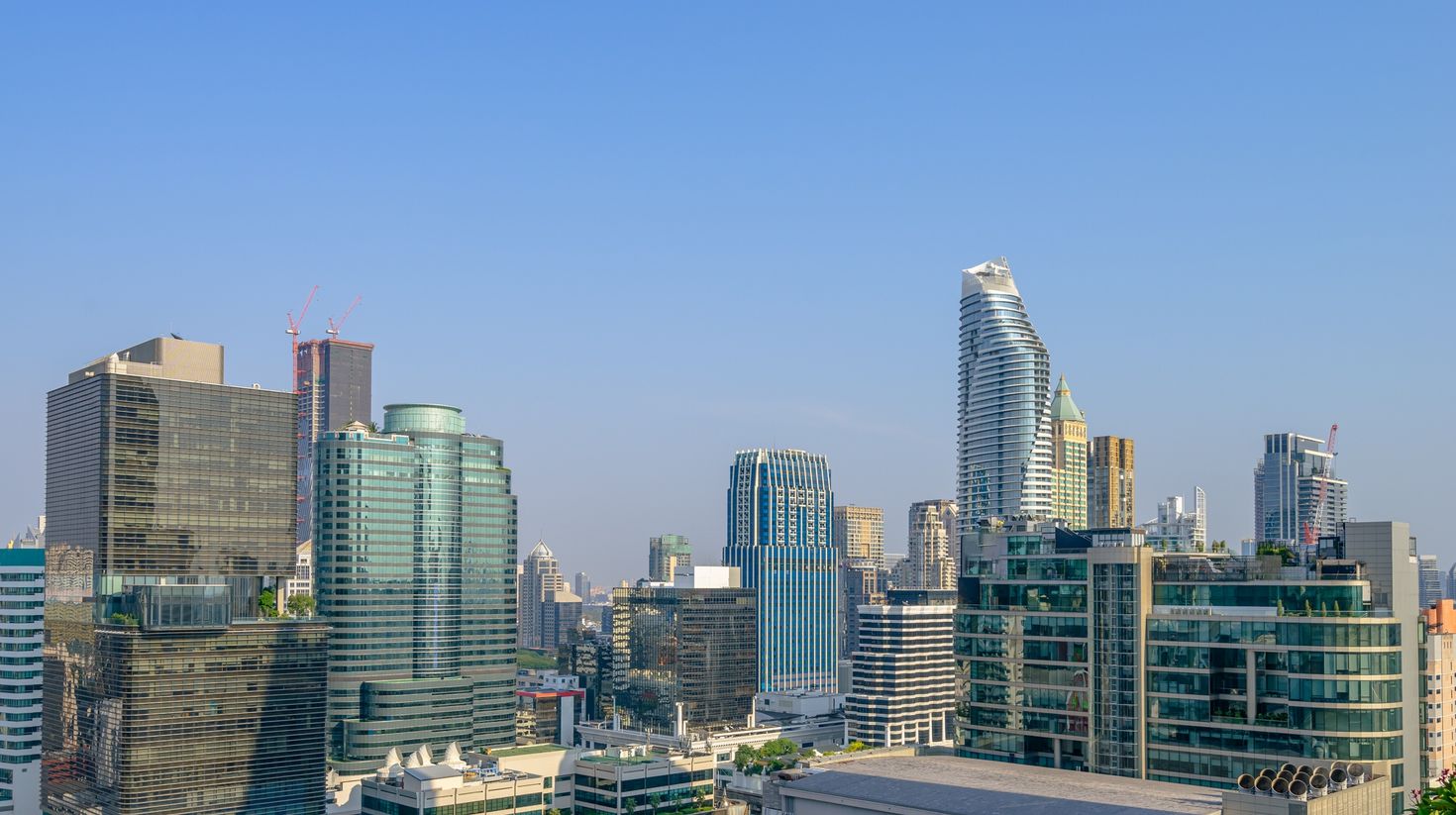 Beautiful weather in Bangkok during June.
