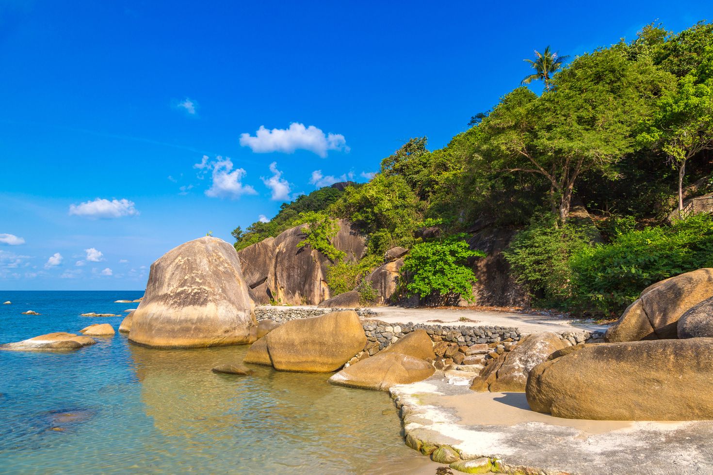 Sliver beach in Koh Samui, Thailand.
