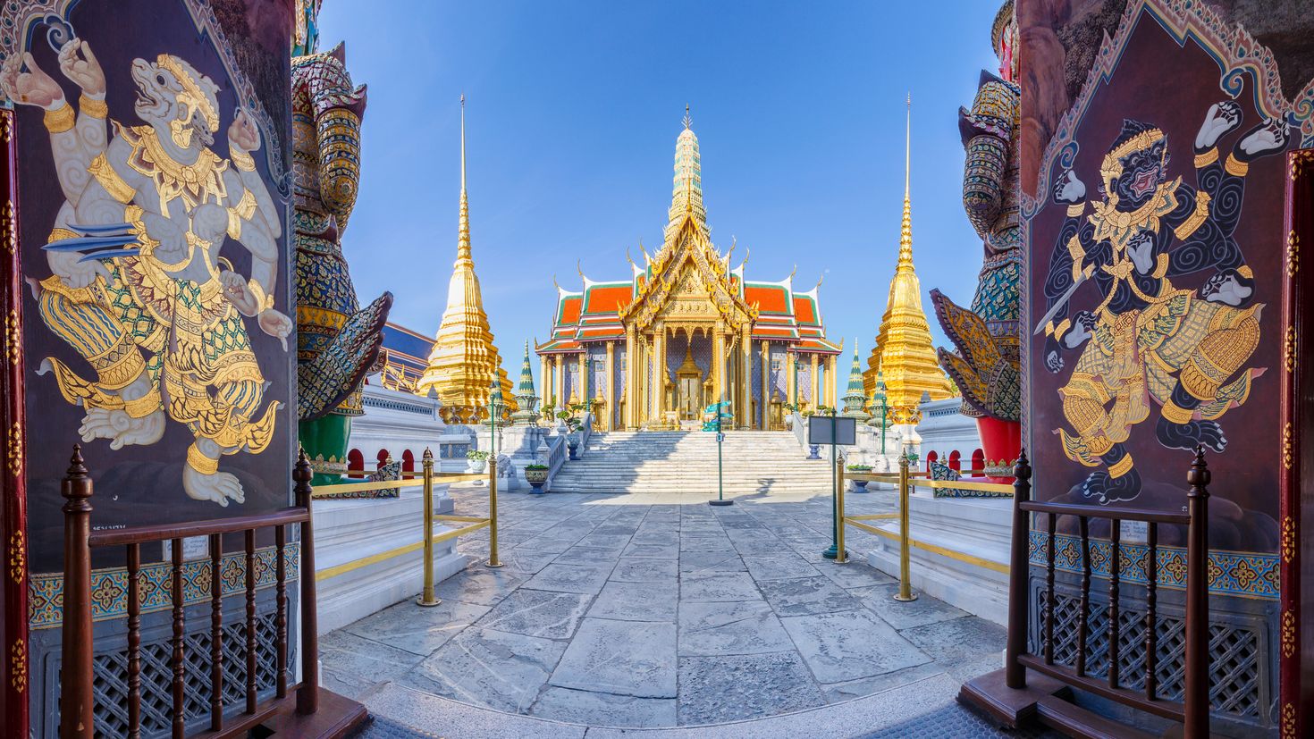 Wat Phra Kaew Ancient temple in Bangkok, Thailand