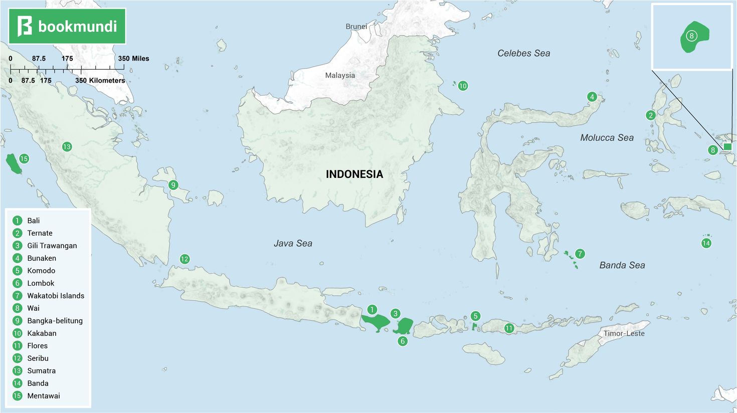 Indonesian Islands to Visit map Indonesian Islands to Visit map