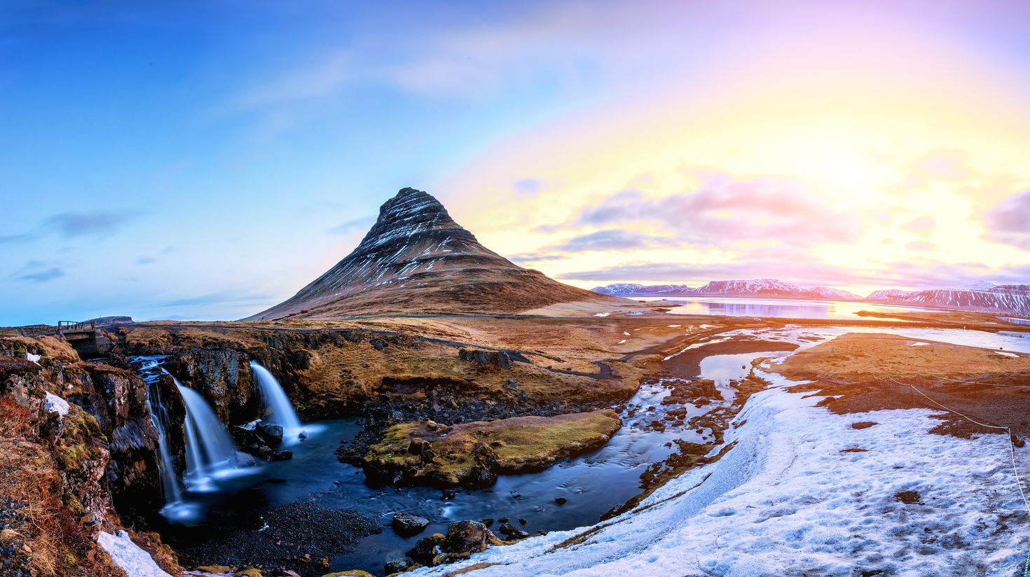 Kirkjufellsfoss waterfall in Iceland